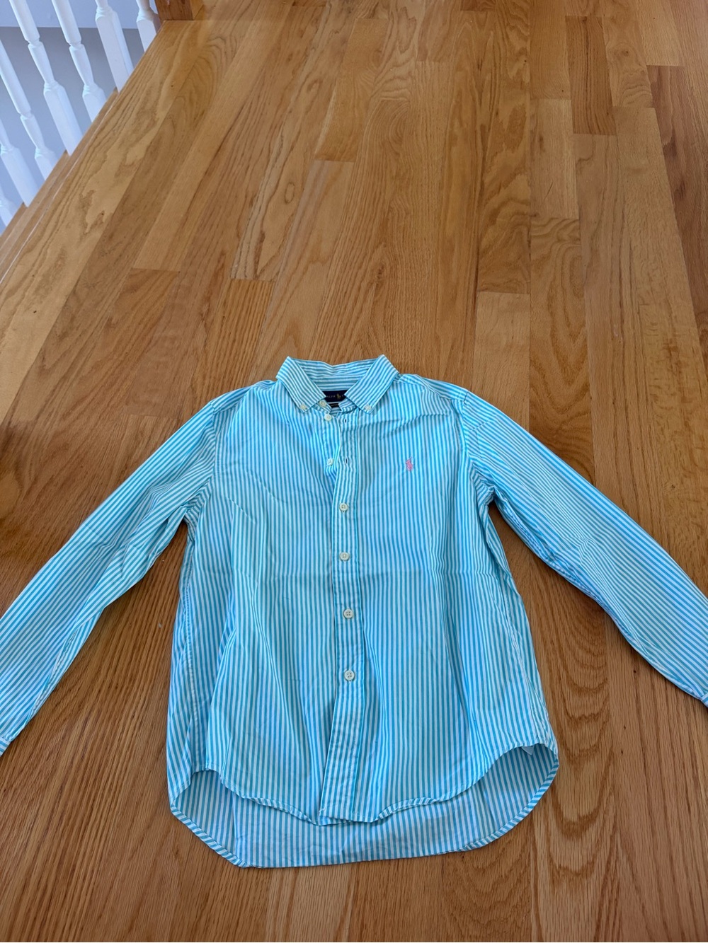 Ralph Lauren Boys' Blue Striped Button-Down Shirt